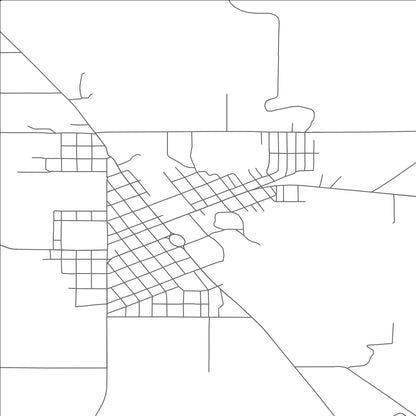 ROAD MAP OF CHOTEAU, MONTANA BY MAPBAKES