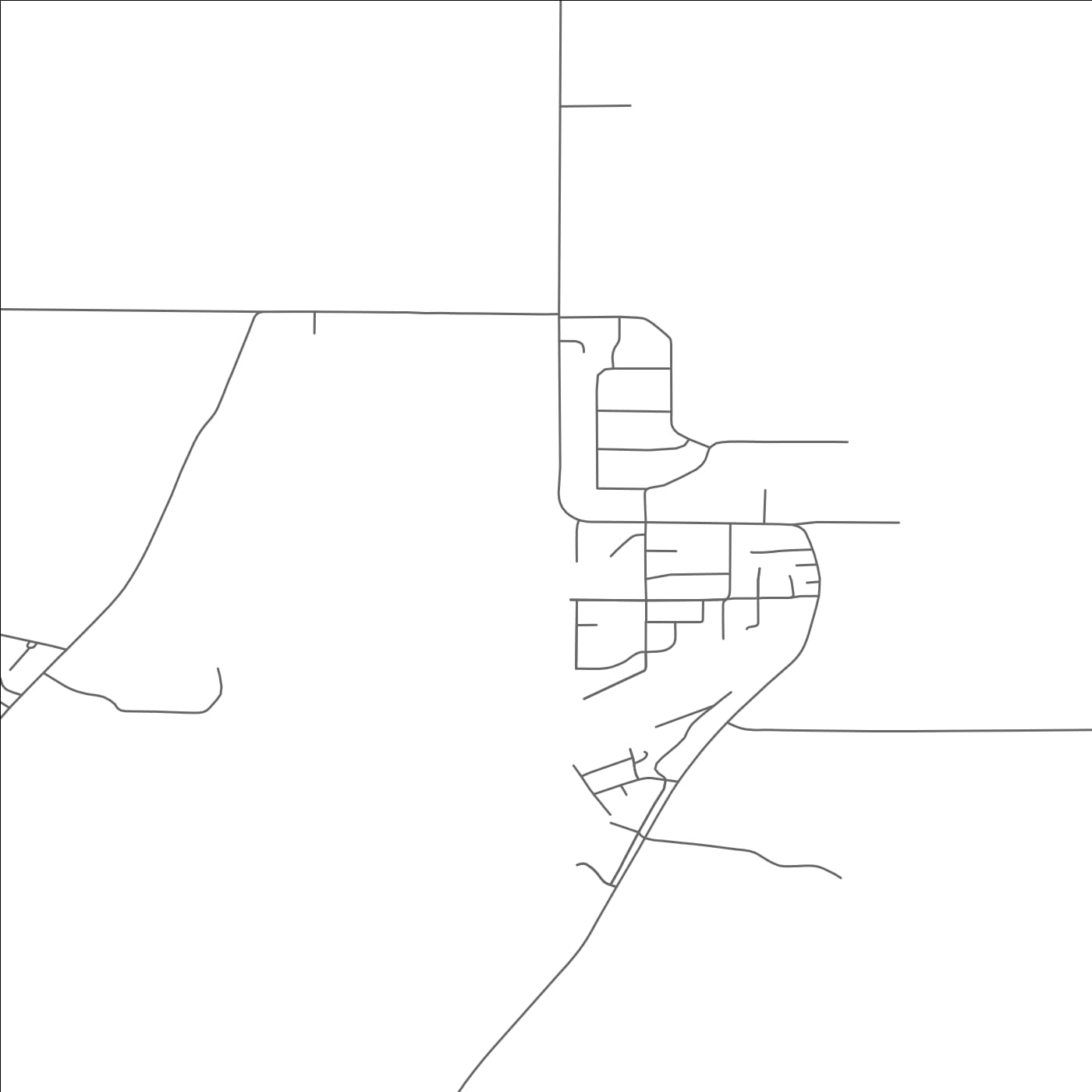 ROAD MAP OF CHURCHILL, MONTANA BY MAPBAKES