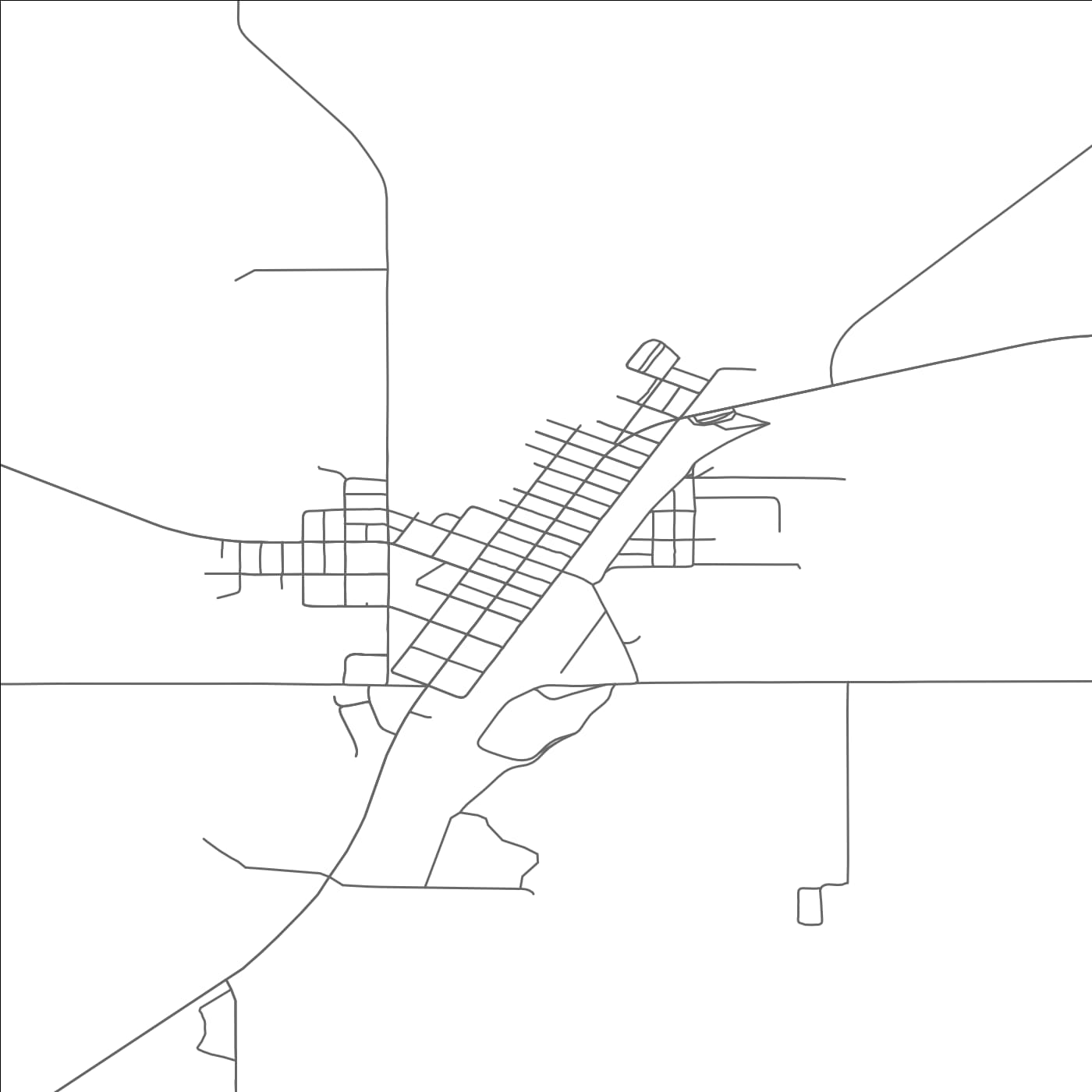 ROAD MAP OF CIRCLE, MONTANA BY MAPBAKES