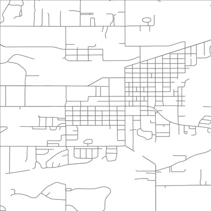 ROAD MAP OF COLUMBIA FALLS, MONTANA BY MAPBAKES