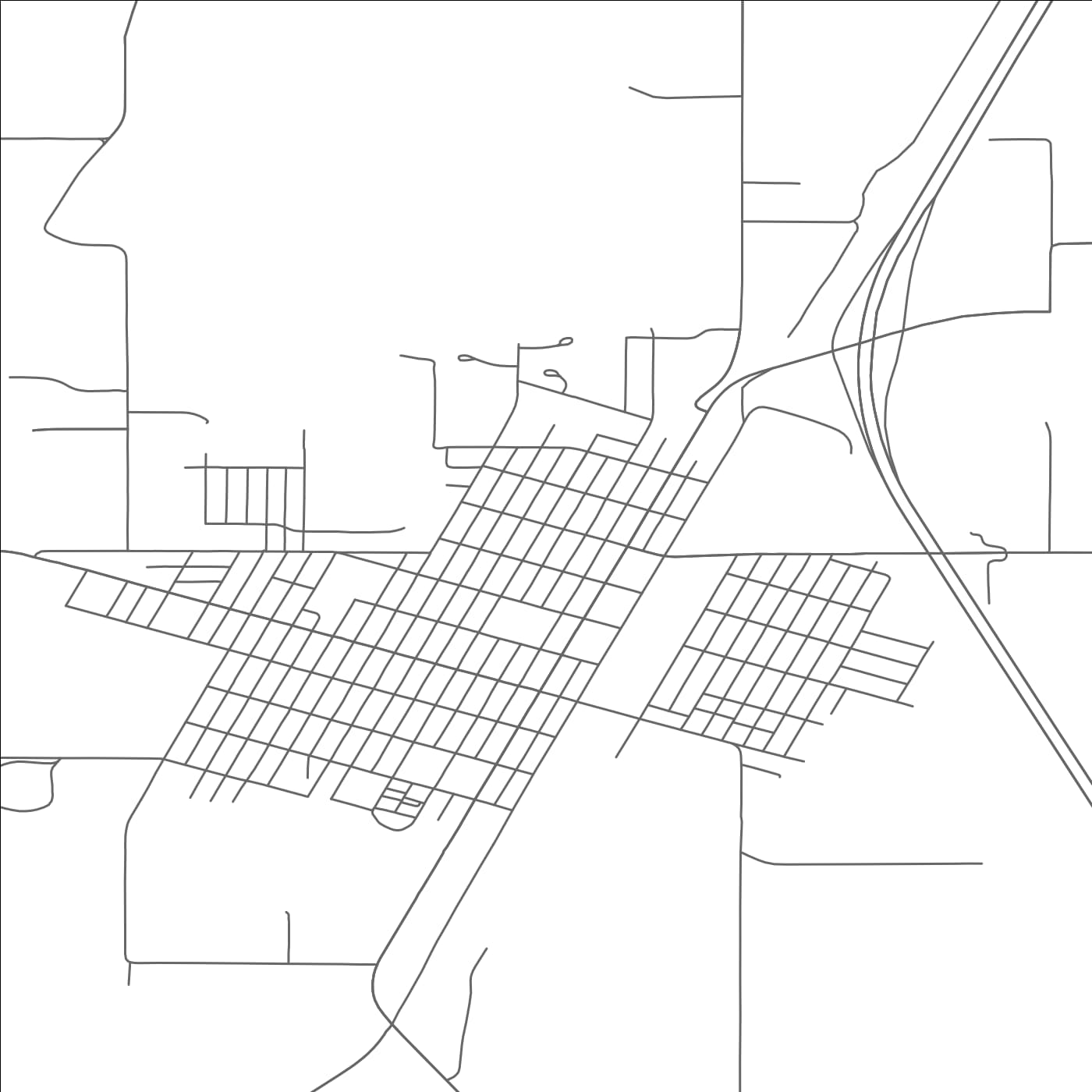 ROAD MAP OF CONRAD, MONTANA BY MAPBAKES