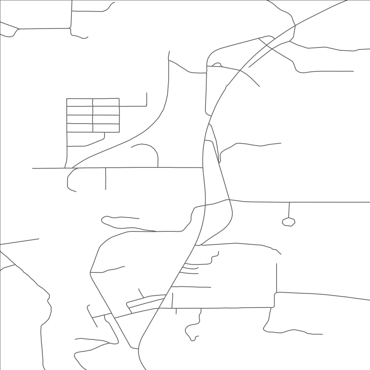 ROAD MAP OF CORAM, MONTANA BY MAPBAKES