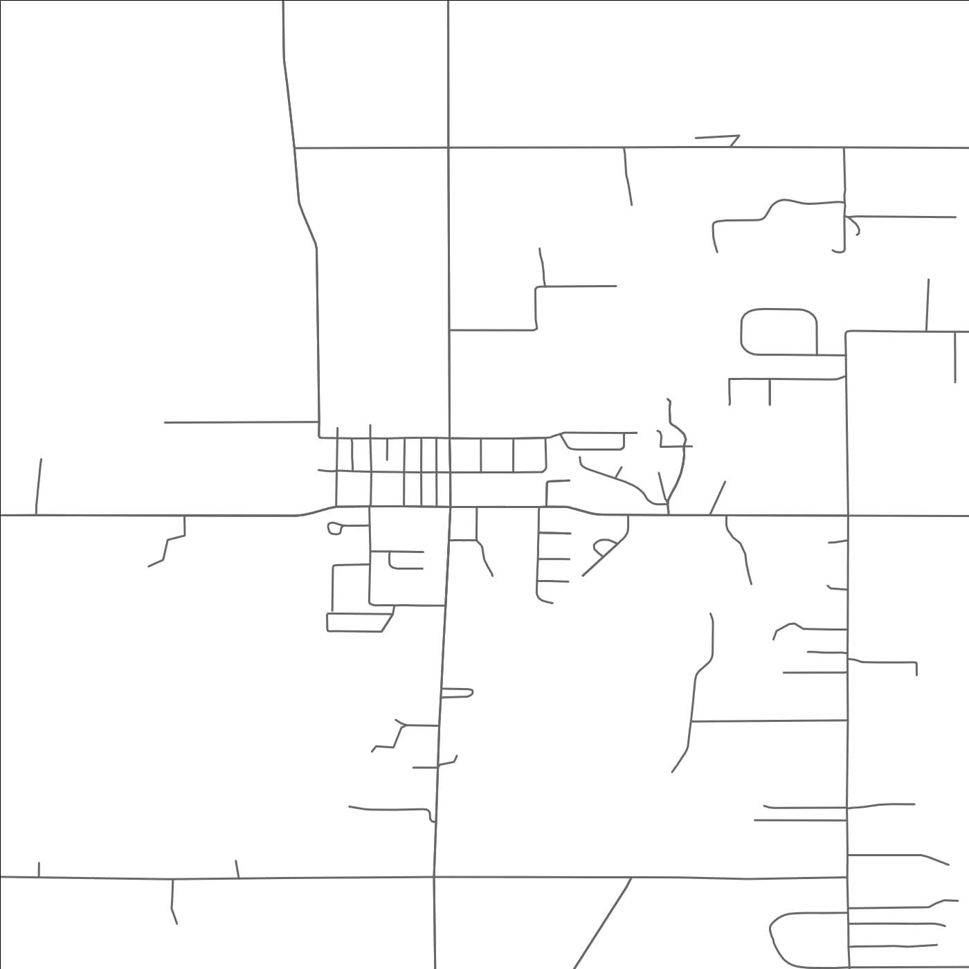 ROAD MAP OF CORVALLIS, MONTANA BY MAPBAKES