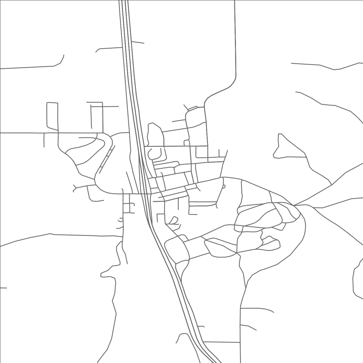 ROAD MAP OF CROW AGENCY, MONTANA BY MAPBAKES