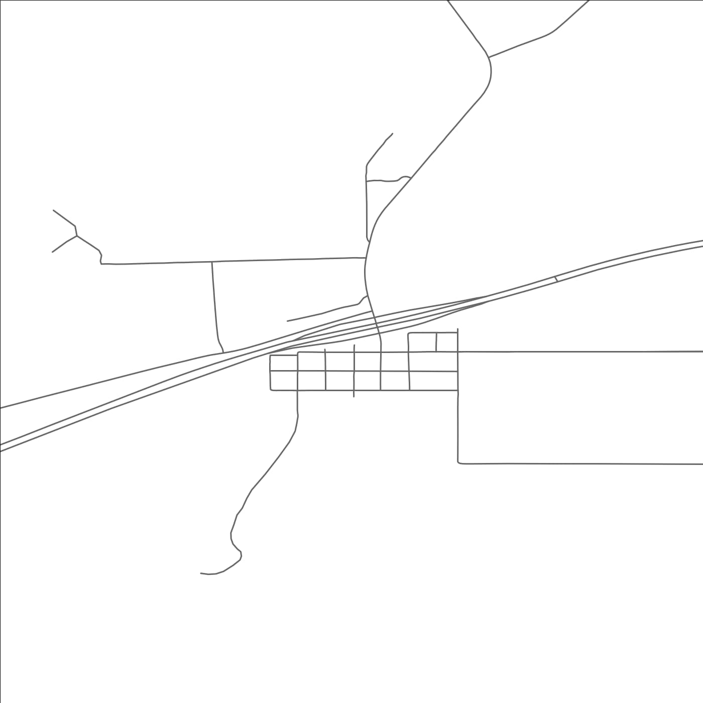 ROAD MAP OF CUSTER, MONTANA BY MAPBAKES