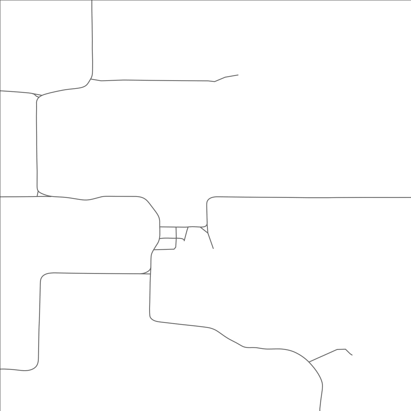 ROAD MAP OF DANVERS, MONTANA BY MAPBAKES