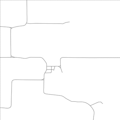 ROAD MAP OF DANVERS, MONTANA BY MAPBAKES