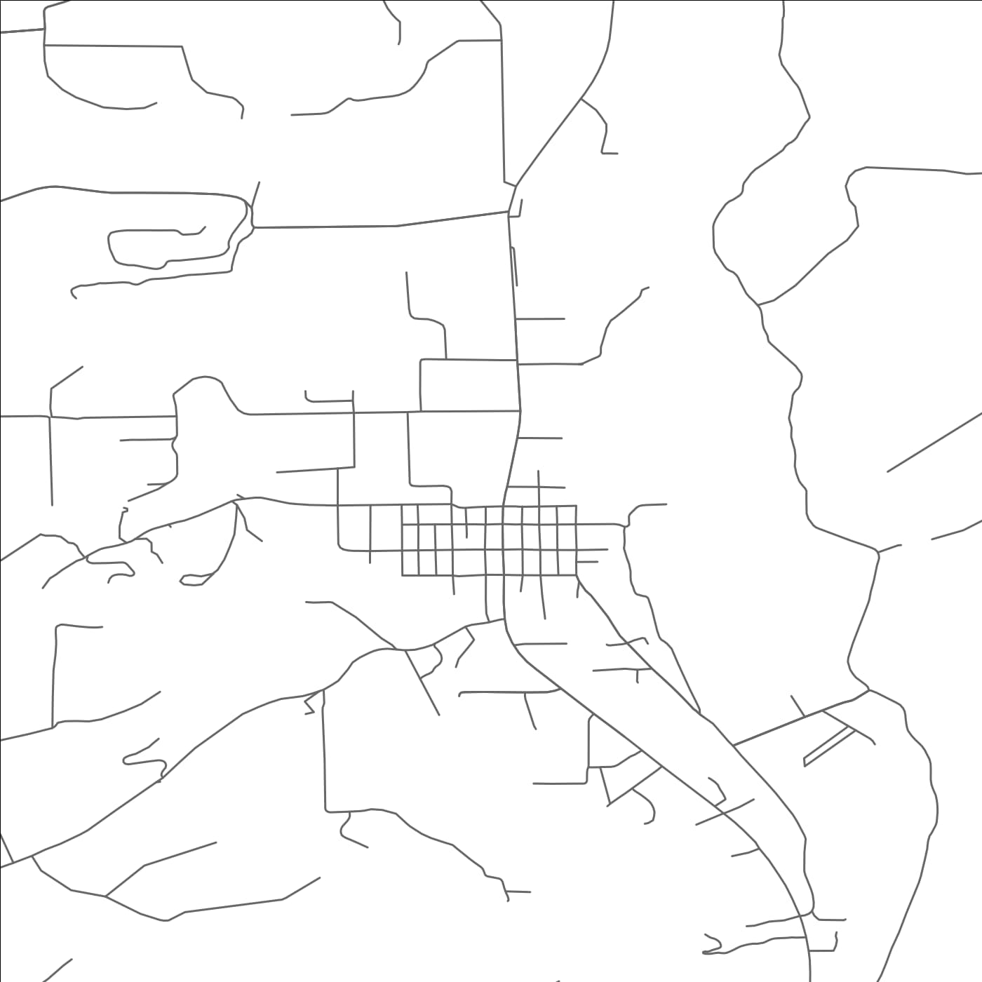 ROAD MAP OF DARBY, MONTANA BY MAPBAKES