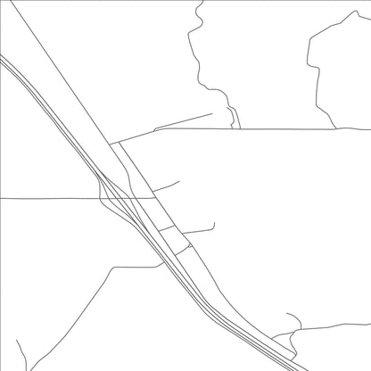 ROAD MAP OF DELL, MONTANA BY MAPBAKES