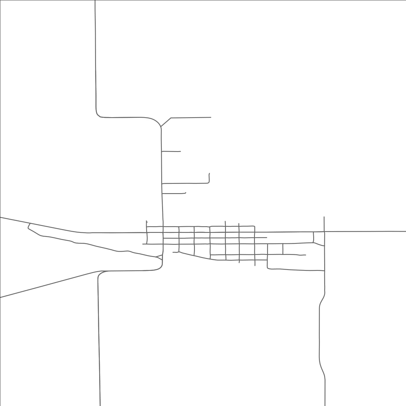 ROAD MAP OF DENTON, MONTANA BY MAPBAKES