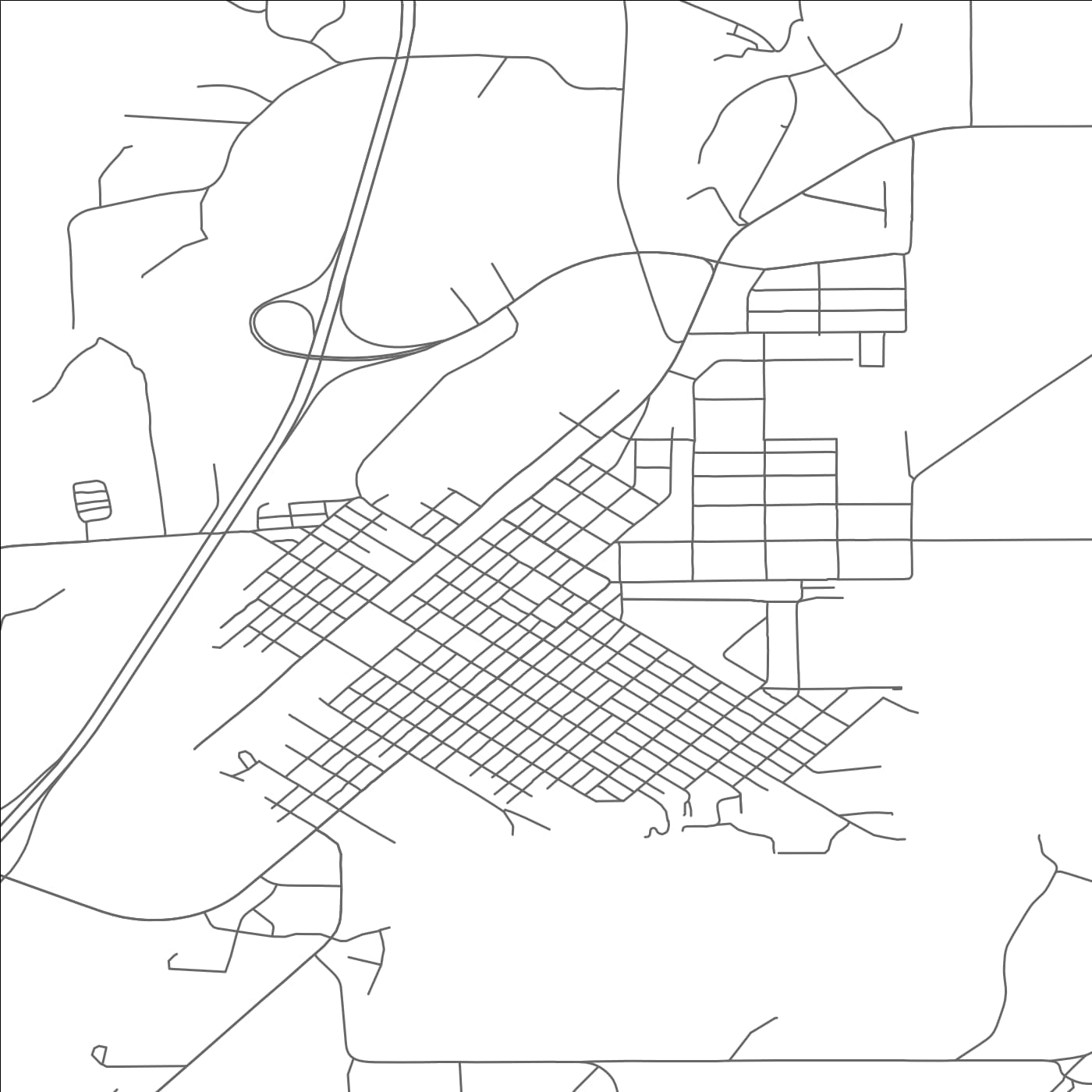 ROAD MAP OF DILLON, MONTANA BY MAPBAKES