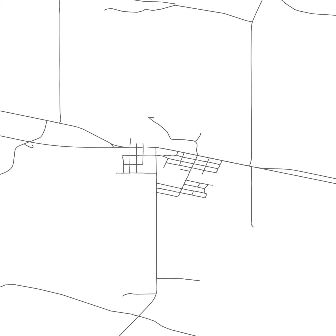 ROAD MAP OF DODSON, MONTANA BY MAPBAKES