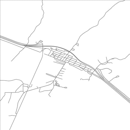 ROAD MAP OF DRUMMOND, MONTANA BY MAPBAKES