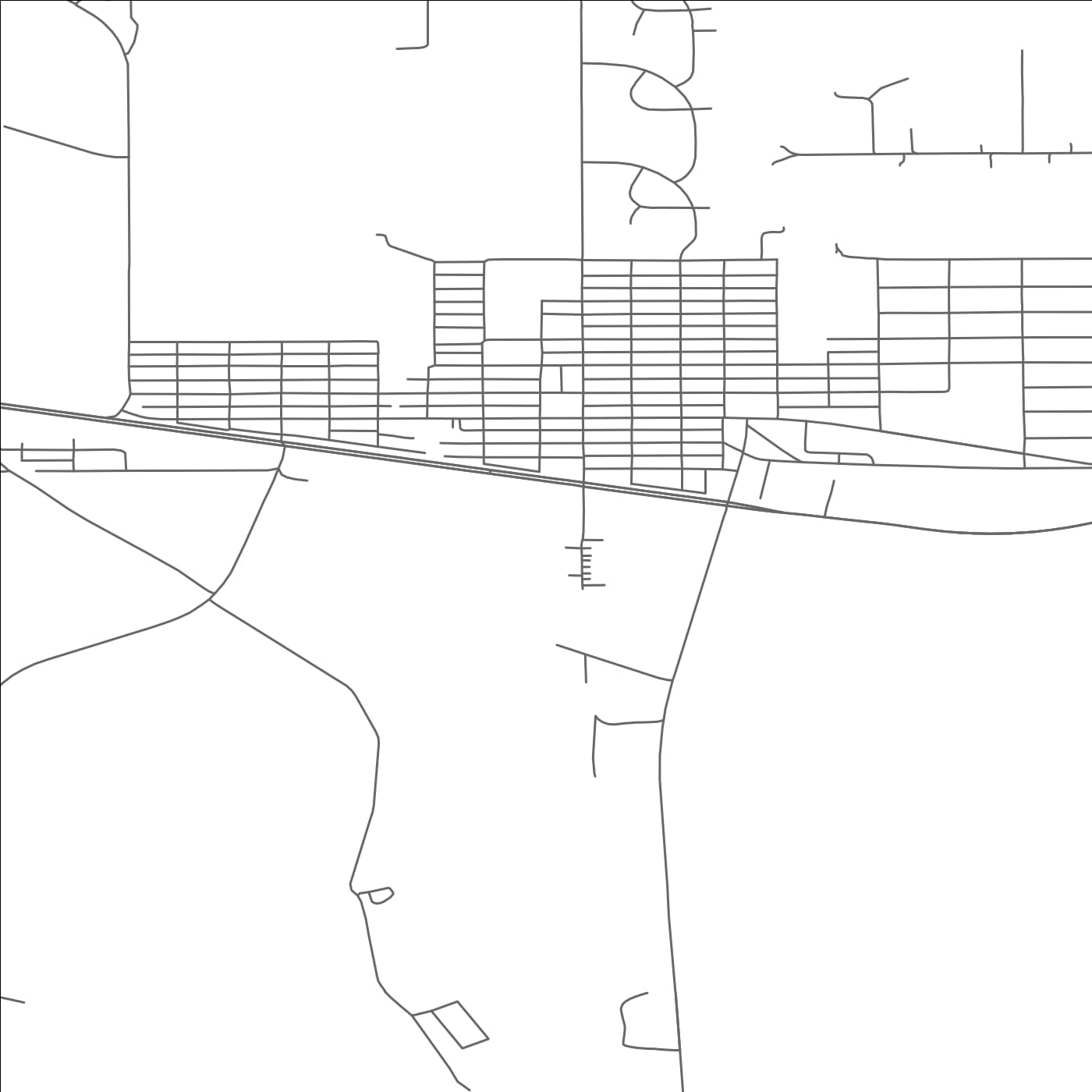 ROAD MAP OF EAST HELENA, MONTANA BY MAPBAKES