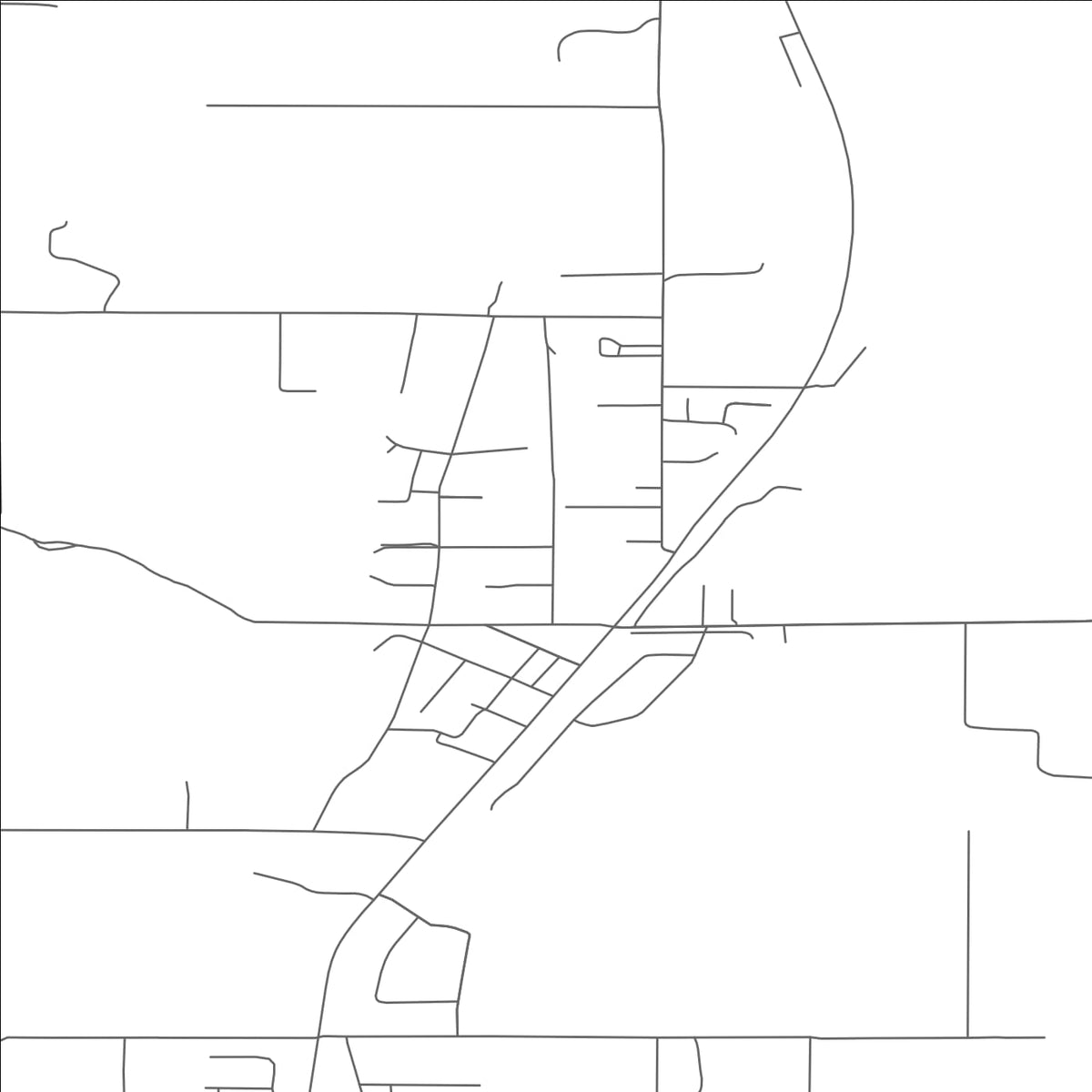ROAD MAP OF FLAXVILLE, MONTANA BY MAPBAKES
