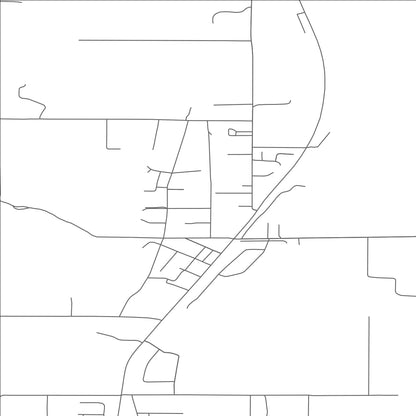 ROAD MAP OF FLAXVILLE, MONTANA BY MAPBAKES
