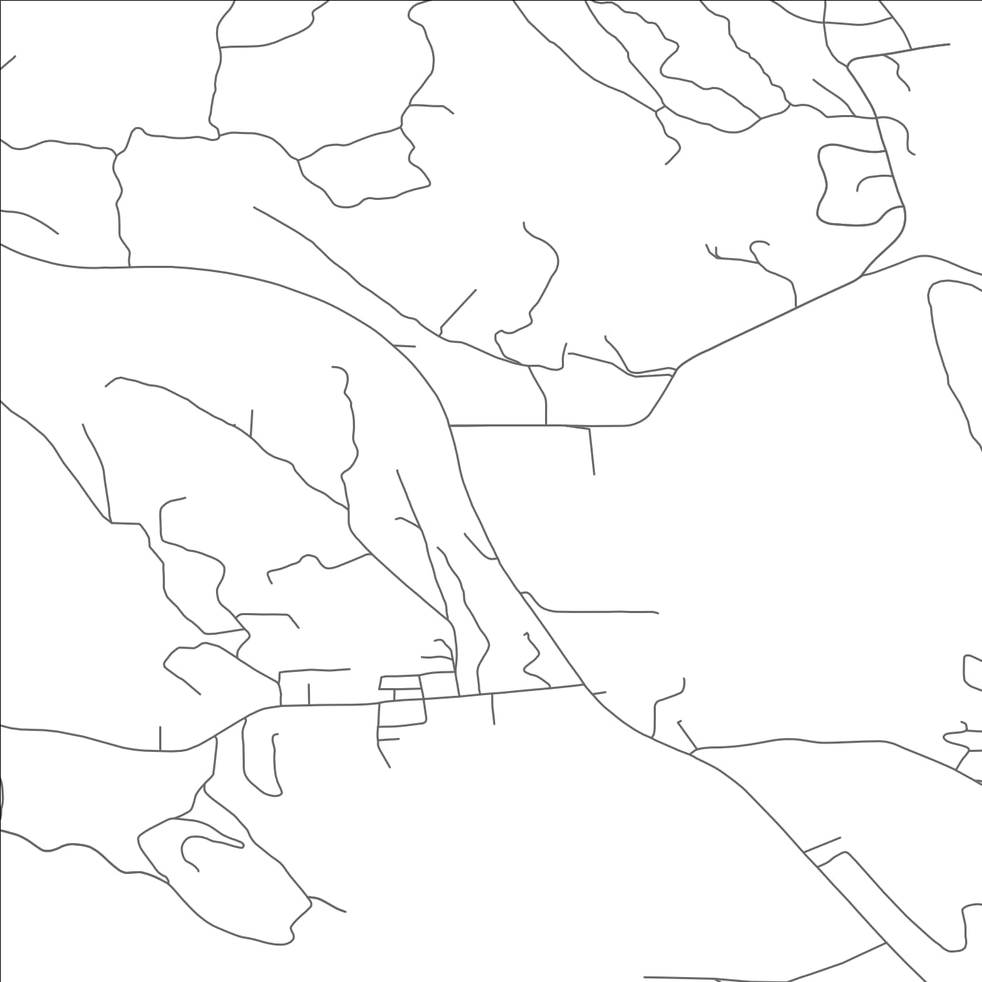 ROAD MAP OF FORTINE, MONTANA BY MAPBAKES