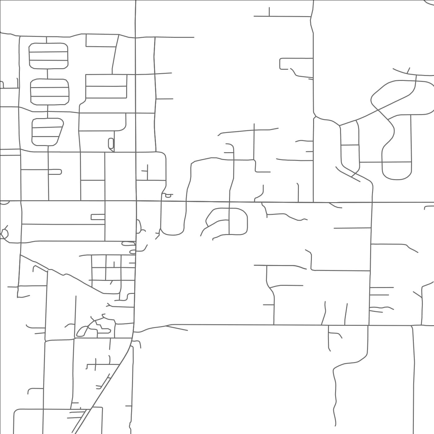 ROAD MAP OF FOUR CORNERS, MONTANA BY MAPBAKES