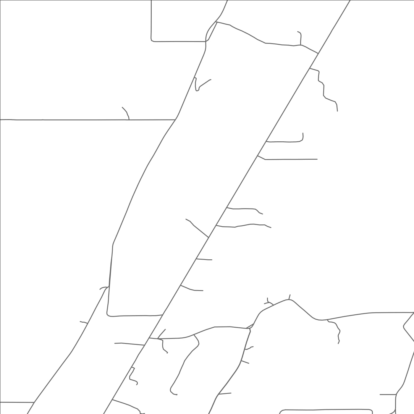 ROAD MAP OF FOX, MONTANA BY MAPBAKES