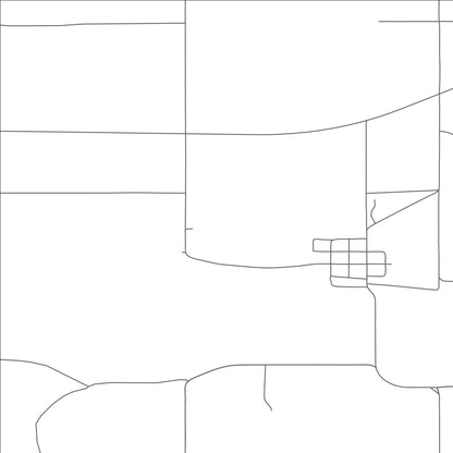 ROAD MAP OF FOX LAKE, MONTANA BY MAPBAKES