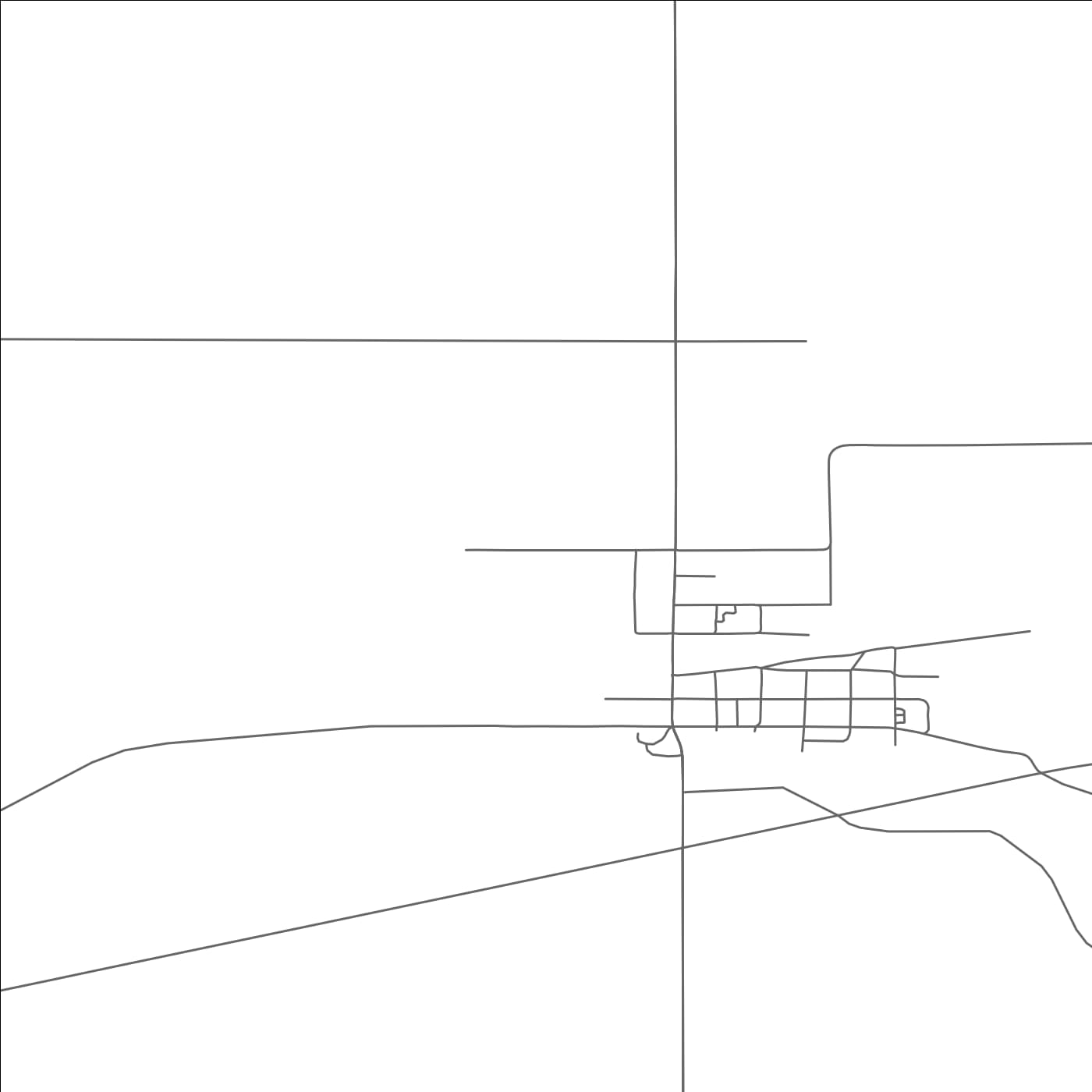 ROAD MAP OF GILDFORD, MONTANA BY MAPBAKES