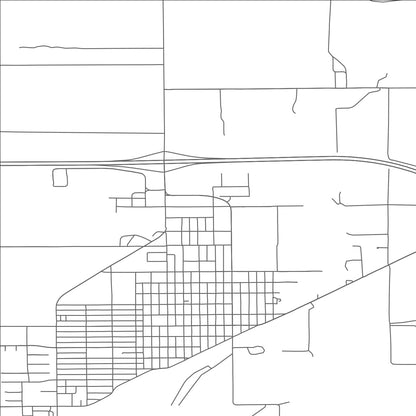 ROAD MAP OF HARDIN, MONTANA BY MAPBAKES