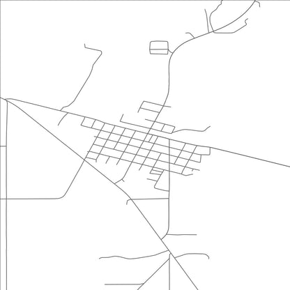 ROAD MAP OF HARLEM, MONTANA BY MAPBAKES