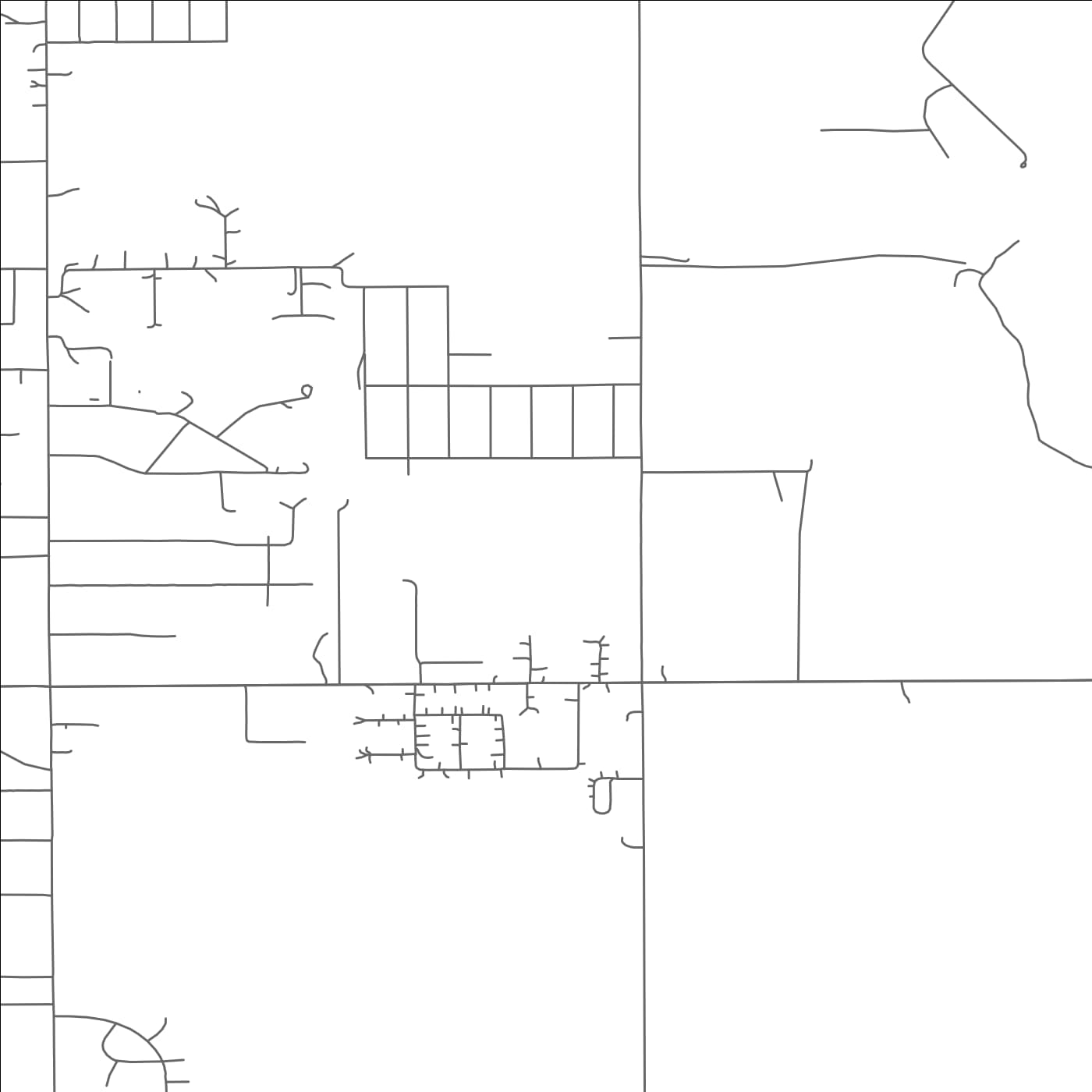 ROAD MAP OF HELENA VALLEY SOUTHEAST, MONTANA BY MAPBAKES