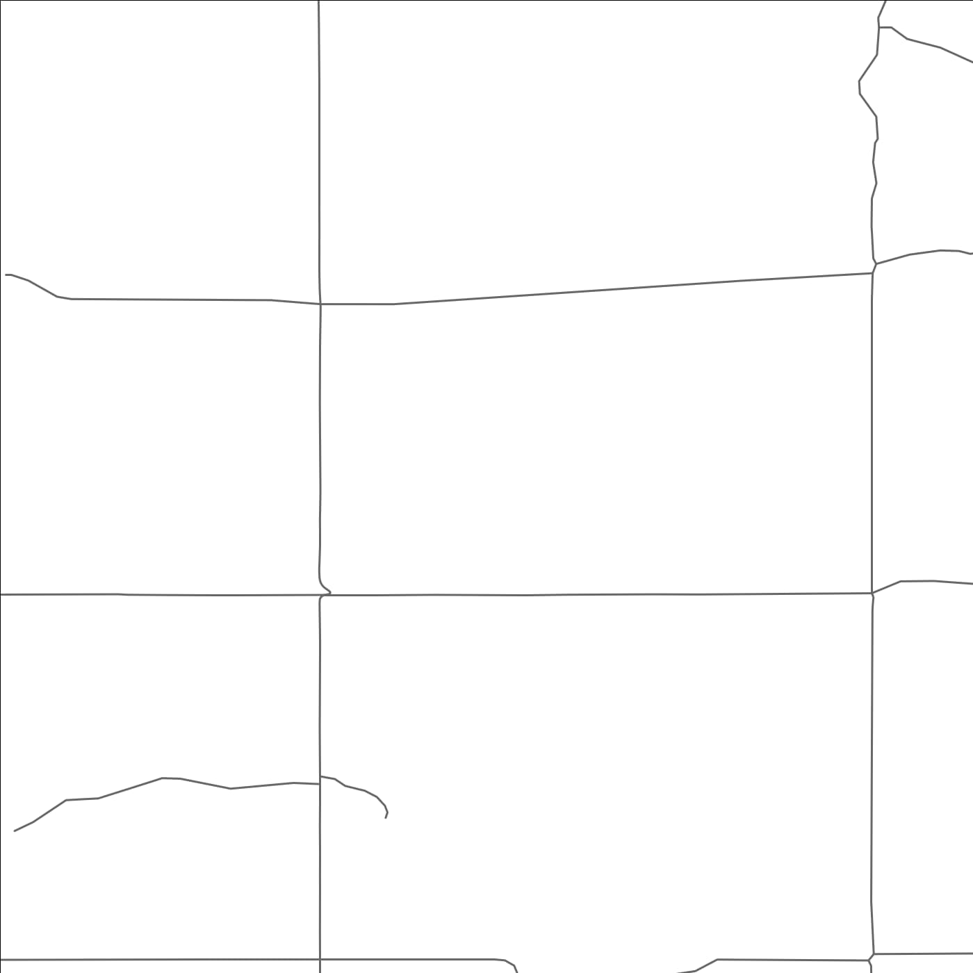 ROAD MAP OF HILLDALE COLONY, MONTANA BY MAPBAKES