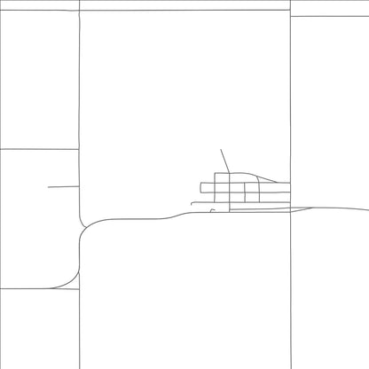 ROAD MAP OF HOGELAND, MONTANA BY MAPBAKES