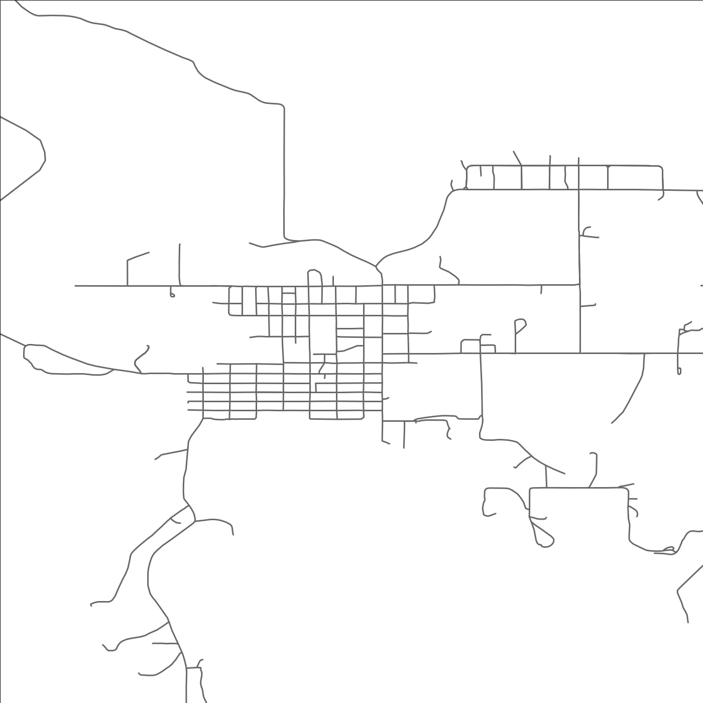 ROAD MAP OF HOT SPRINGS, MONTANA BY MAPBAKES