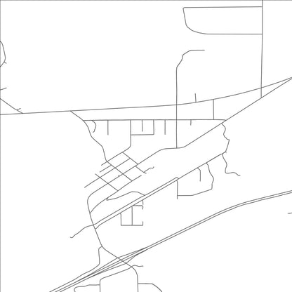 ROAD MAP OF HUNTLEY, MONTANA BY MAPBAKES