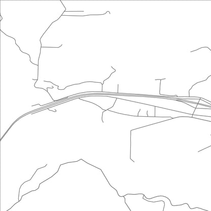 ROAD MAP OF HUSON, MONTANA BY MAPBAKES