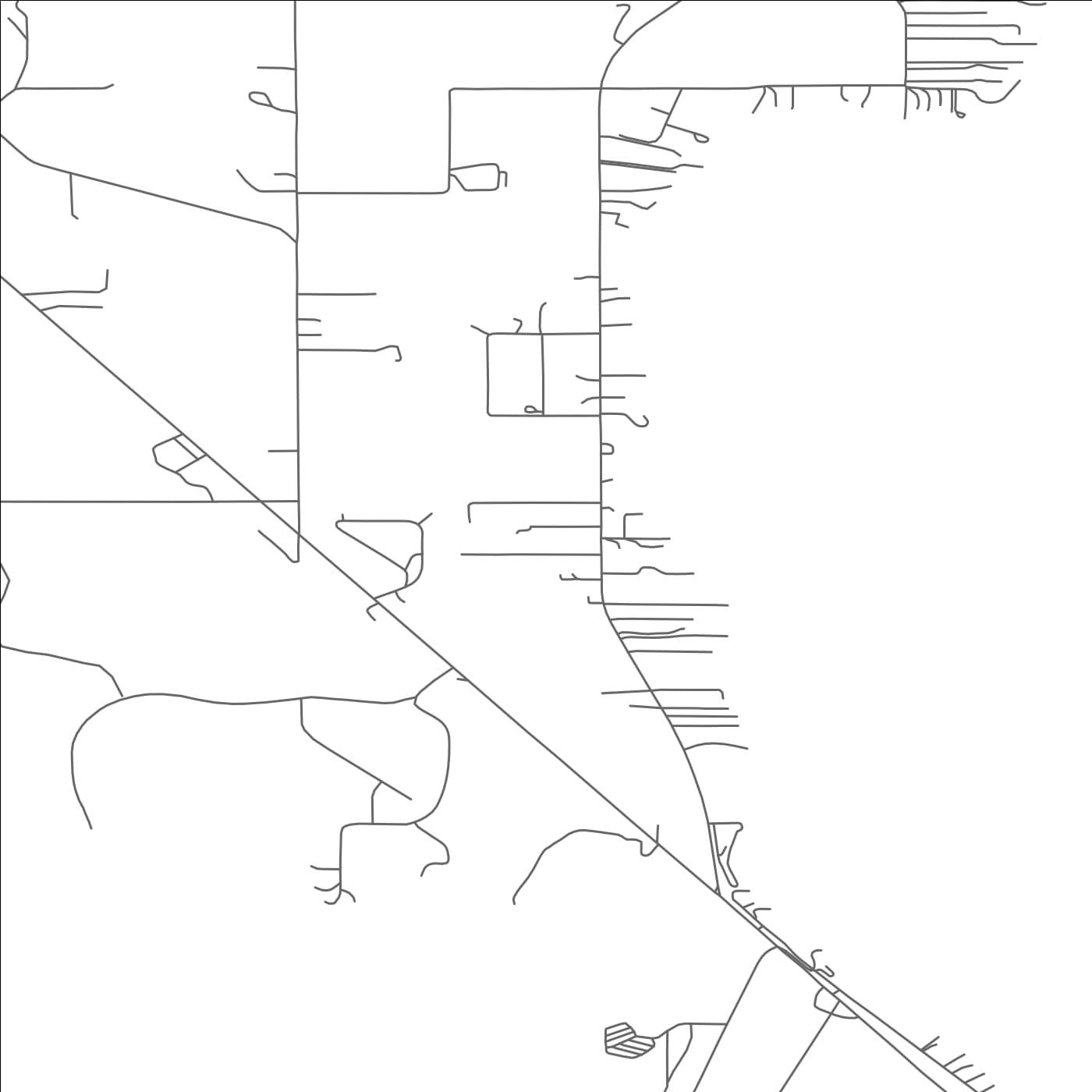 ROAD MAP OF JETTE, MONTANA BY MAPBAKES