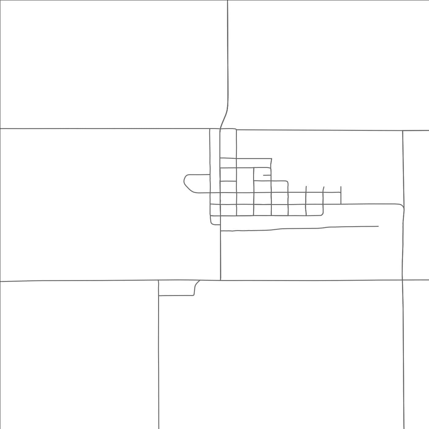 ROAD MAP OF JOPLIN, MONTANA BY MAPBAKES