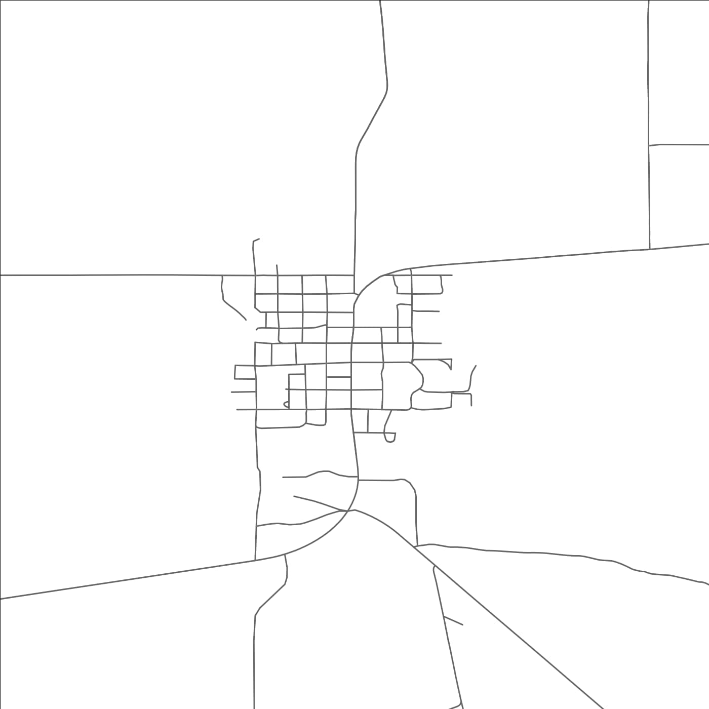 ROAD MAP OF JORDAN, MONTANA BY MAPBAKES