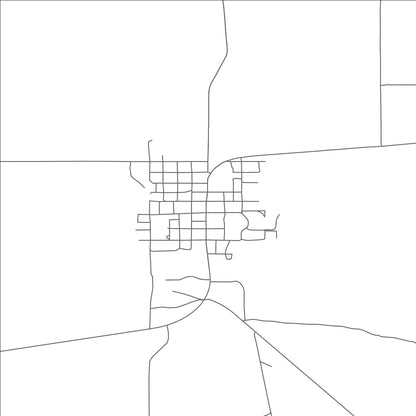 ROAD MAP OF JORDAN, MONTANA BY MAPBAKES