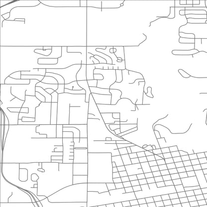 ROAD MAP OF KALISPELL, MONTANA BY MAPBAKES