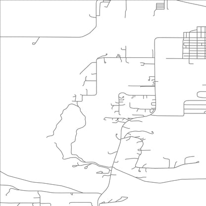 ROAD MAP OF KERR, MONTANA BY MAPBAKES