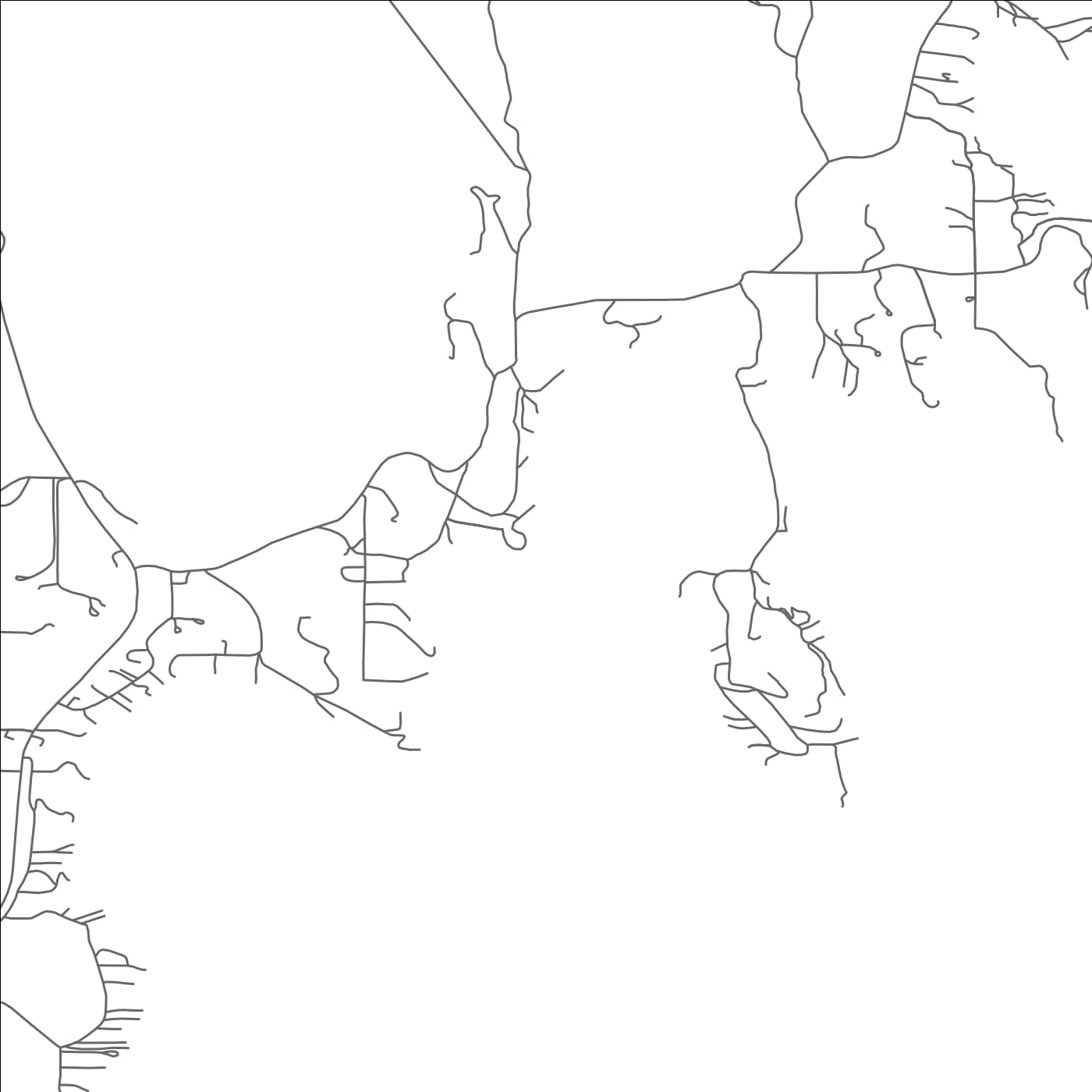 ROAD MAP OF KINGS POINT, MONTANA BY MAPBAKES