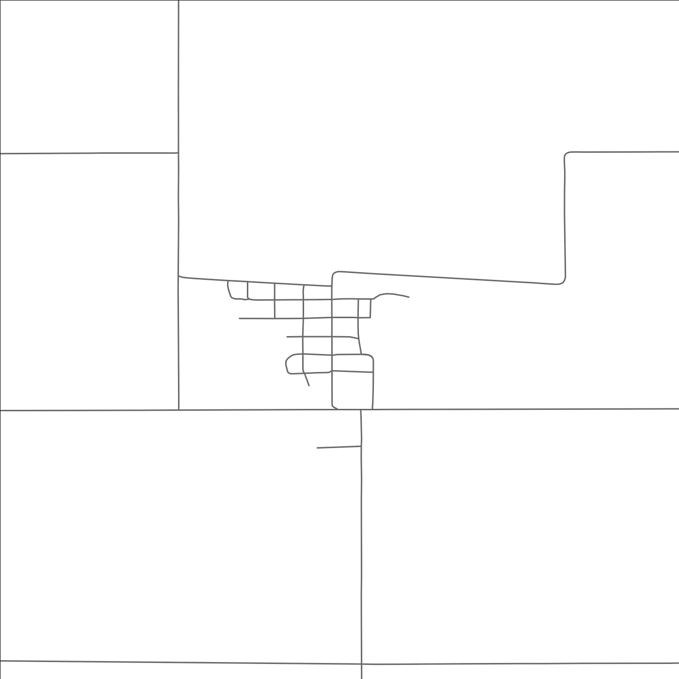 ROAD MAP OF KREMLIN, MONTANA BY MAPBAKES