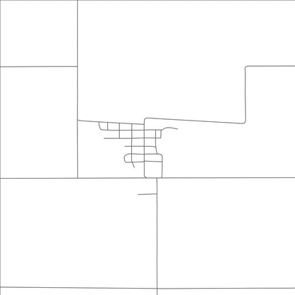 ROAD MAP OF KREMLIN, MONTANA BY MAPBAKES