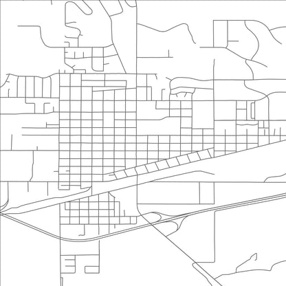 ROAD MAP OF LAUREL, MONTANA BY MAPBAKES