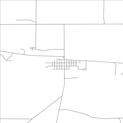 ROAD MAP OF LAVINA, MONTANA BY MAPBAKES