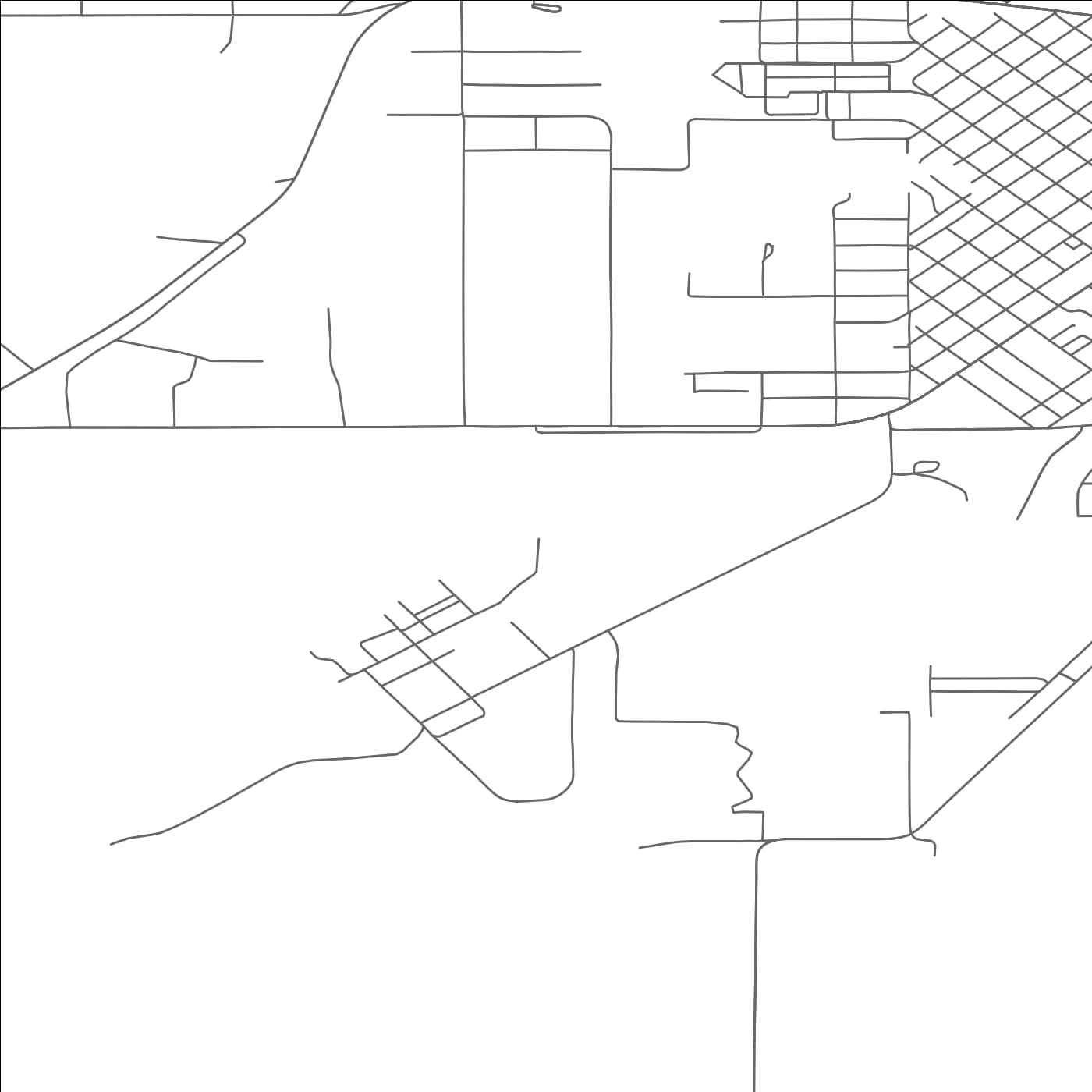 ROAD MAP OF LEWISTOWN, MONTANA BY MAPBAKES