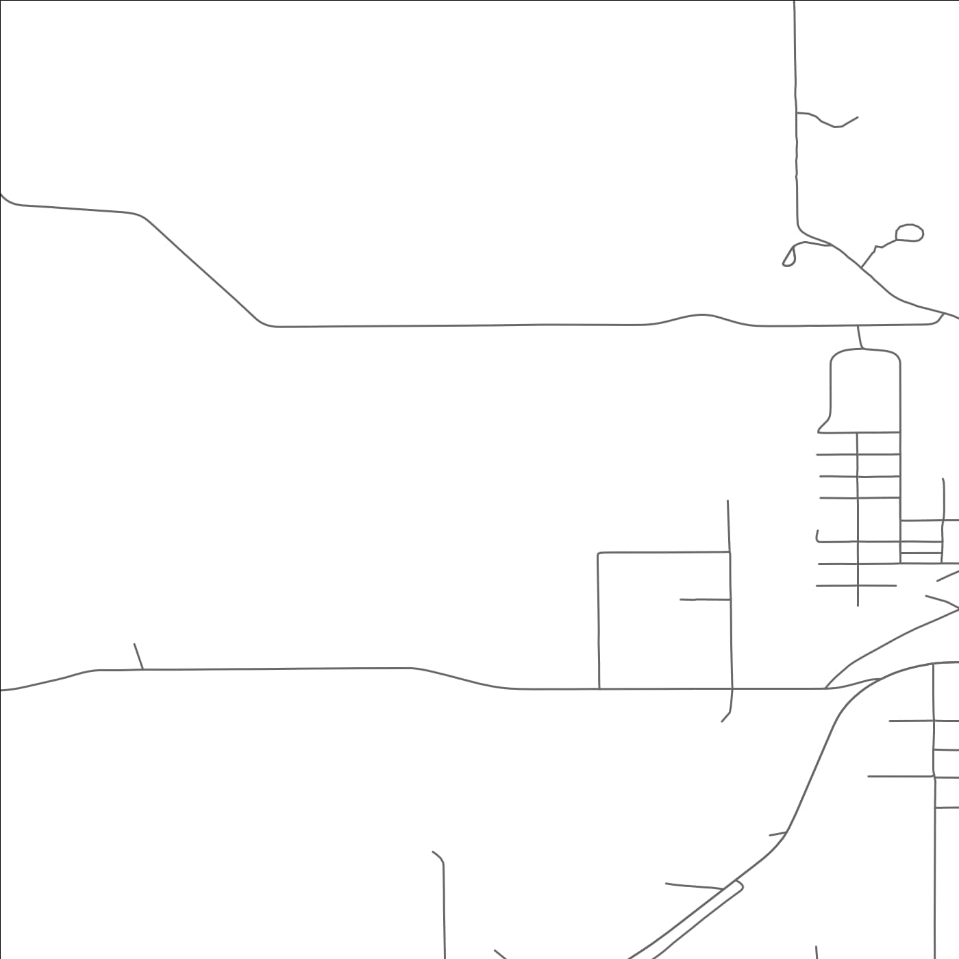 ROAD MAP OF LEWISTOWN HEIGHTS, MONTANA BY MAPBAKES