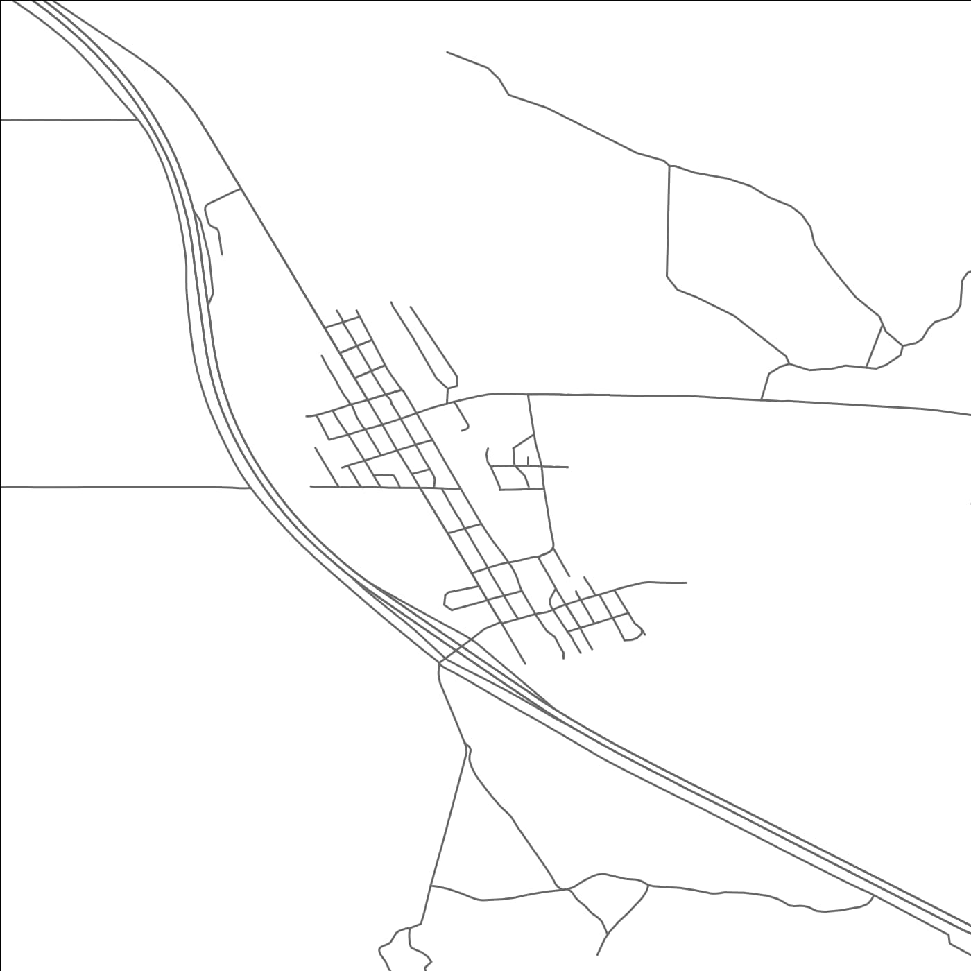 ROAD MAP OF LIMA, MONTANA BY MAPBAKES