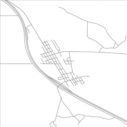 ROAD MAP OF LIMA, MONTANA BY MAPBAKES