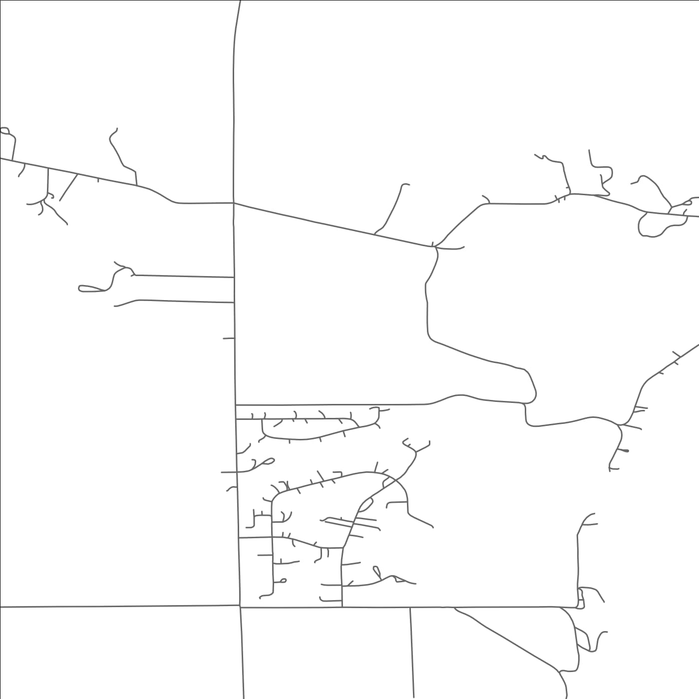 ROAD MAP OF MCALLISTER, MONTANA BY MAPBAKES