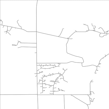 ROAD MAP OF MCALLISTER, MONTANA BY MAPBAKES